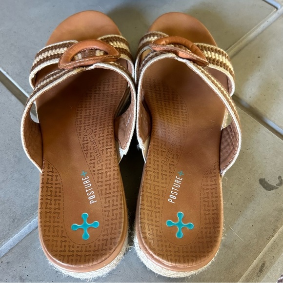 Baretraps Bliss Sandals Posture Plus Espadrille Platform Burnt Tan Size 7 - Picture 6 of 11